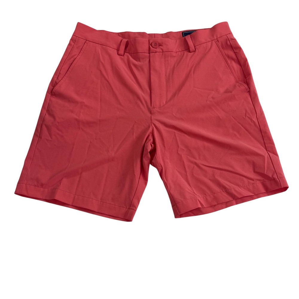 Vineyard Vines Mens Breaker Short Salmon Pink Golf Performance Shorts Size 33